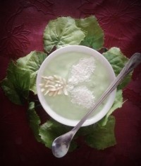 پودینگ هندوانه و گلاب