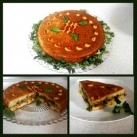 کیک مرغ و بادمجان