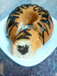 کیک با مغز شکلات