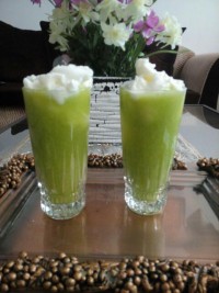 آب طالبی و بستنی