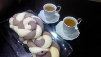 نان شکلاتی دورنگ
