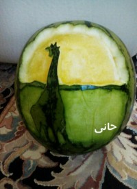 حکاکی رو هندوانه