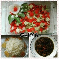 قورمه سبزی و سالاد شیرازی