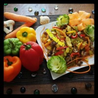 اردور سبزی با فیله مرغ