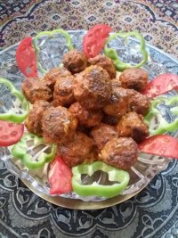 کوفته ی گوشت و زیتون غذای یونانی