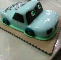 کیک ماشینی ولی ن با خمیر فوندانت