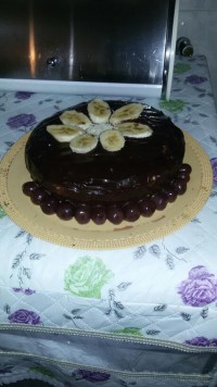 کیک زبرا با روکش گاناش