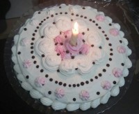 کیک شیفون با روکش خامه برای اولین بار