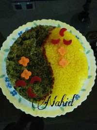 ته دیگ دو رنگ