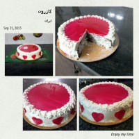 کیک برا تولد همسرم درست کردم