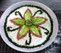 تزیین ماست وخیار