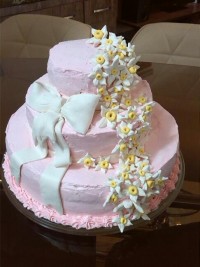 کیک ابری. با تزیین فوندانت