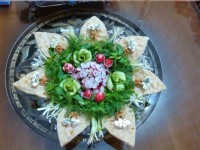 تزیین نون و پنیر برای سفره عقد