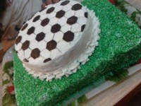 کیک اسفنجی فوتبالی