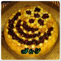 ته چین سینه مرغ با ذرت و نخود فرنگی