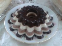 ژله شکلاتی راه راه