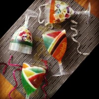 ژله خرده شیشه و رنگین کمان