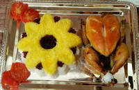 زرشک پلو با مرغ سوخاری