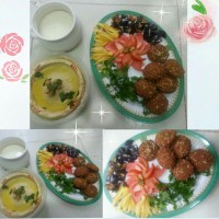 فلافل با سس ارده