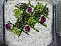تزیین ماست و خیار