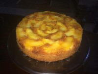 کیک سیب وارونه