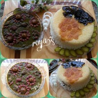 چلو خورش قورمه سبزی