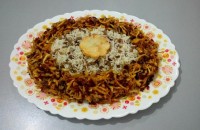 عدس پلو عربی :D