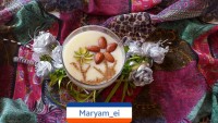 پودینگ برنج با کرم بروله