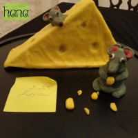 کیک شکلاتی با روکش فوندانت