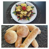 شامی با نون باگت دستپخت خودم