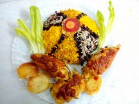 هویج پلو ومرغ