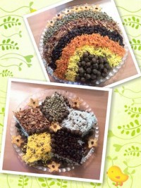 تزیین عدس پلو