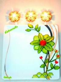 تزیین ظرف سرو غذا