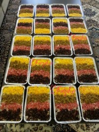 عدس پلو بامخلفات