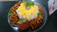 میگو و پیاز سوخاری