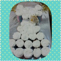 کاپ کیک به شکل لباس عروس