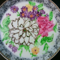 ماست خانگی (نقاشی روی ماست)