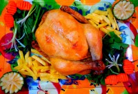 مرغ بریان خانگی
