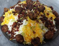 زرشک پلوباکوفته قلقلی