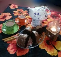 کیک حلقه ای شکلاتی