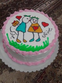 کیک عشقولانه