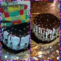 کیک رنگارنگ