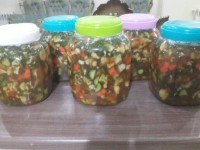 ترشی گل کلم مخلوط