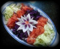سالاد کلم با سبزیجات