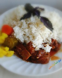 چلو گوشت خوشمزه من