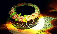 کیک حلقه ی گل