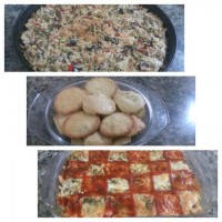 پیتزامرغ و قارچ، نون کشمشی ،لازانیا