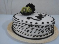 کیک نسکافه با صدف شکلاتی