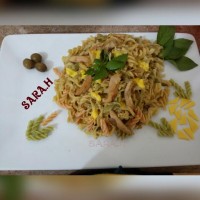اسپاگتی با مرغ وسس آلفردو