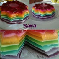 زله رنگین کمان